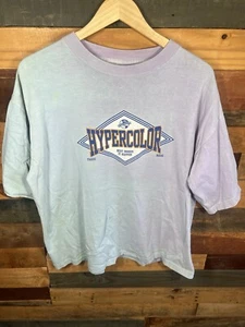Vintage 90s Hypercolor Brand RARE Crewneck Distressed shirt Purple Size M/L - Picture 1 of 11