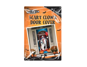 Gruseliger Clown Türabdeckung Wandszene Setter Halloween Dekoration Poster Scary It - Bild 1 von 6