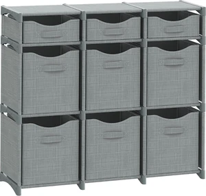 9 Cube Closet Organizers, Includes All Storage Cube Bins, Easy to Assemble Stora - Picture 1 of 12