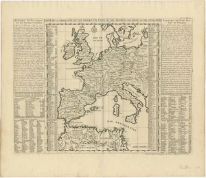 Mapa antiguo de Europa de Chatelain (1719) - Imagen 1 de 1