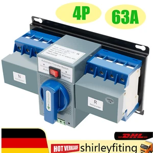 Power Automatischer Transferschalter 4P 63A Notstrom Umschalter Lastumschalter - Bild 1 von 15