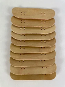 FINGERBOARD WOODEN TECH DECK SKATEBOARD NATURAL WOOD GRAIN LOT OF 10 - Picture 1 of 6