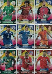 2014 Panini World Cup Prizm Yellow & Red Pulsar - Complete Your Set- You Pick