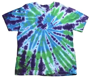 14-16 Large Handmade T-Shirt Tie Dye NWOT ooak Baby Gift Toddler Kids Children - Picture 1 of 1