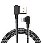 Mcdodo 90 Degree Braided Usb Charging 8 Pin Cable For Iphone 14 13 12 11 8 Ipad 