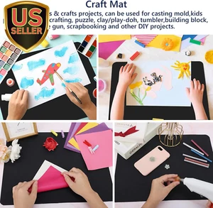 2 Pack Silicone Crafting Mats, 15.7" X 11.8" Silicone Mat for Crafts, Large H... - Picture 1 of 7