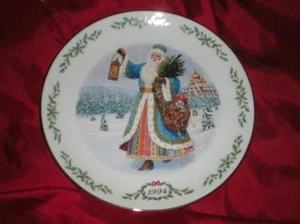 LENOX INTERNATIONAL VICTORIAN SANTA PLATE COLLECTION GRANDFATHER FROST 1994 - Picture 1 of 5