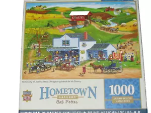 1000 pezzi puzzle McGiveny's country store 20x27 Bob Pettes città natale - Foto 1 di 4
