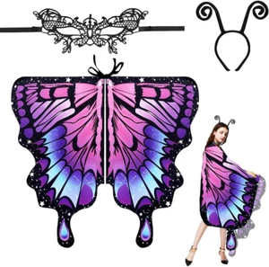 Damen Schmetterling Kostüm Schmetterlingsflügel Faschingkostüme Schmetterling Ko - Bild 1 von 9
