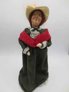 BYERS CHOICE CAROLERS Choir Director Red Hair Lady Woman Glasses 1993-SIGNED - Picture 1 of 11