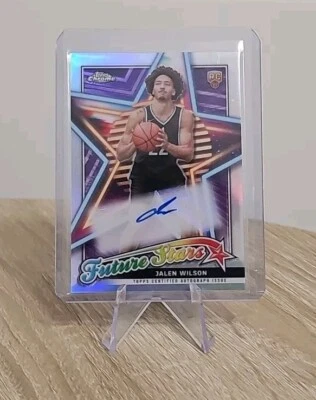 2024 Topps Chrome Future Stars Auto Jalen Wilson RC - Image 1 of 2