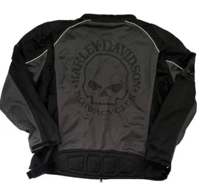 Harley-Davidson® Men's Riding Mesh Jacket Sz 2XL Willie G. Skull, 98092-15VM - Picture 1 of 15
