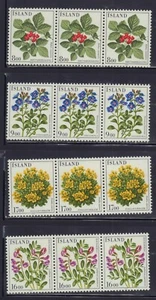 ISLANDA 1985 SET STRISCE MNH 602-605 FIORI DI FLORA - Foto 1 di 1