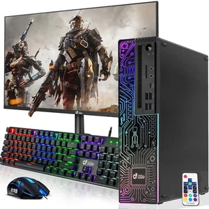 Lenovo Gaming Desktop PC i5-8th 32GB 512GB SSD WLAN 24 Zoll NVIDIA 1050Ti Windows11 - Bild 1 von 8