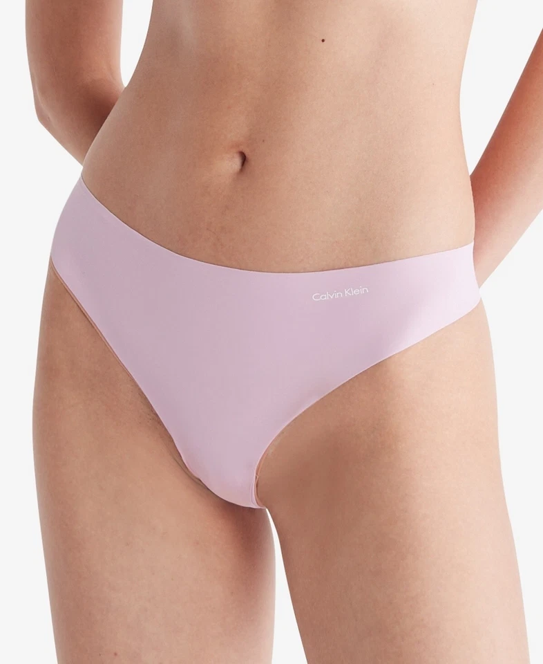Calvin Klein Invisibles Tanga Sólido Panty Rosa Talla S Foto 1 de 1