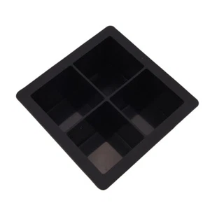 DIY 4 Big Cube Giant Jumbo Large Silicone Ice Cube Mold Square Tray Mould Too WN - Picture 1 of 11