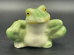 1 Metà secolo, rana in ceramica, scuotitore di sale, Giappone - Foto 1 di 7