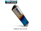CB400 SF NC42 HYPER EXHAUST 07-15-HONDA-BLUEFLAME COLOURED TITANIUM-CARBON TIP
