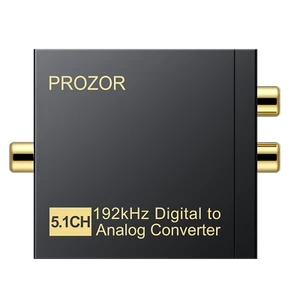 DA Wandler 192kHz Digital Analog Konverter 5.1CH +Netzkabel Digital zu Konverter - Bild 1 von 12