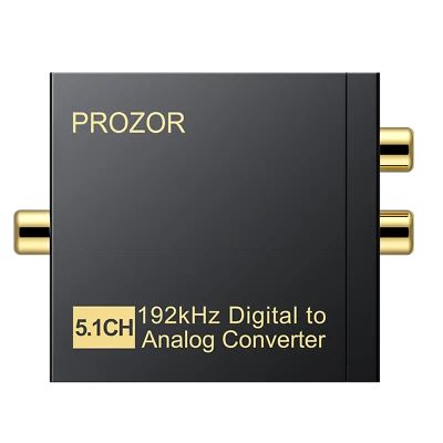 DA Wandler 192kHz Digital Analog Konverter 5.1CH +Netzkabel Digital zu Konverter - Bild 1 von 4