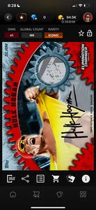 DIGITAL Topps WWE Slam Elimination Chamber 25 Hulk Hogan Red Signature Relic - Picture 1 of 2