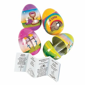 Resurrection Story-Filled Plastic Easter Eggs - 12 Pc. - Picture 1 of 3
