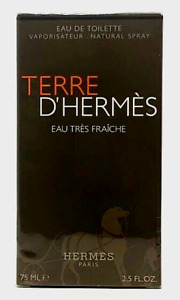 TERRE D'HERMES EAU TRES FRAICHE EDT Unisex 2.5oz 75ml,2014"Sealed!