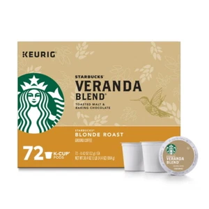 Starbucks Veranda Blend Keurig Coffee K-Cups 72 Count - Great Value - Picture 1 of 5
