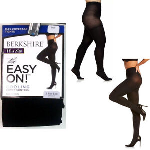 Berkshire Easy On Max Coverage Cooling Tights Black Size Q Petite New 5036