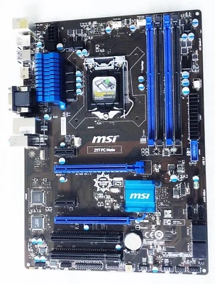 Материнская плата Intel MSI Z97 PC Mate LGA 1150 Intel Z97 SATA 6 Гб/с HDMI USB 3.0 ATX - Изображение 1 из 2