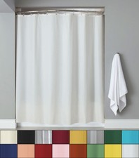 BRAND NEW SOLID SOLID 1-PC WATER REPELLENT BATHROOM SHOWER CURTAIN LINER VINYL