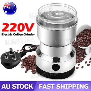 Electric Coffee Grinder Grinding Milling Bean Nut Spice Matte Blender 220V AU - Picture 1 of 9