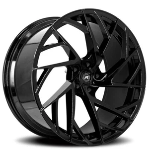 20" Stagger Lexani Mugello Wheels Gloss Black Rims Fit Tesla Model X S - Picture 1 of 5