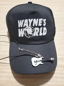 Wayne's World Hut mit Gitarre Halskette Anhänger SNL Halloween Party Time Snapback - Bild 1 von 10