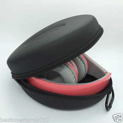 Estuche de transporte de PU grande rígido negro bolsa de viaje para auriculares Beats Beyution  Foto 1 de 4