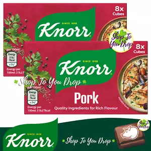 16 KNORR SCHWEINESPEICHERWÜRFEL 2 x 8 PACK glutenfrei SONDERANGEBOT 7,45 GÜNSTIGSTE - Bild 1 von 6