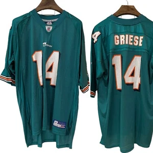NWT Reebok NFL Miami Dolphins Men's Brian Griese 14 Jersey On Field Green XXL - Picture 1 of 19