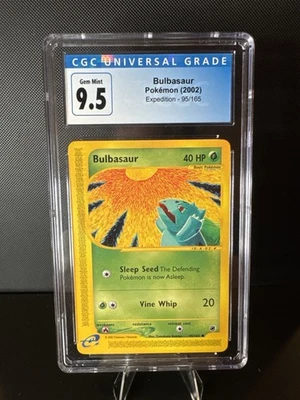 2002 CGC Old Label 9.5 MINT+ Bulbasaur 94/165 Expedition Pokemon Graded - Image 1 of 2