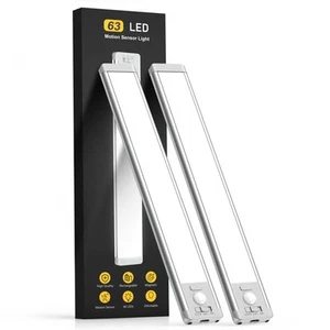 Under Cabinet Lights 63 LED Rechargeable Battery Operated Motion Sensor Light... - Picture 1 of 7