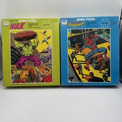 Puzzles Whitman Marvel 200 piezas: Hulk Spiderman Leer Foto 1 de 4