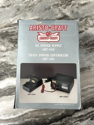 Aristo-craft ART-5450 DC Power Supply + Art-5401 Train Power Controller Untested - Image 1 of 4