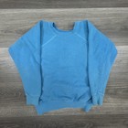 True Vintage 60s Sweatshirt Mens XXS (Youth M) Blue Faded Raglan Made in USA