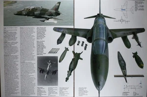British Aerospace Hawk Bild Flugzeug Waffe Artikel Vintage NOS Blatt Wandbild - Bild 1 von 2
