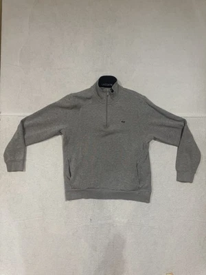 Pullover De Colección Y2k Lacoste 1/4 Cuarto Cremallera Mujer Gris Talla 6 Mediano Grande Foto 1 de 4