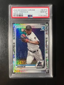 2020 Bowman Chrome Mega Box Refractor #BCP72 Jazz Chisholm PSA 10 - Picture 1 of 2