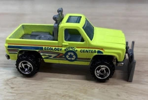 Vintage Hot Wheels 1979 Ecology Center Recycle Center Truck Neon Green Yellow - Picture 1 of 6