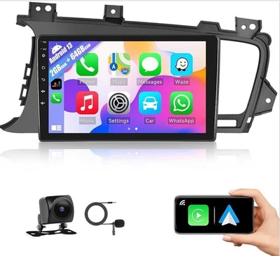 For Kia Optima 2011-2013 Apple Carplay Android13 Car Stereo Radio GPS Navi 2+64G - Image 1 of 4