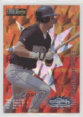 1996 Collector's Choice You Crash the Game Larry Walker (September 27-29) HOF - Image 1 of 2