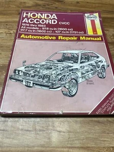 Haynes Honda Accord CVCC 1976-1983 Teardown & Rebuild Service Tech Repair Manual - Bild 1 von 12