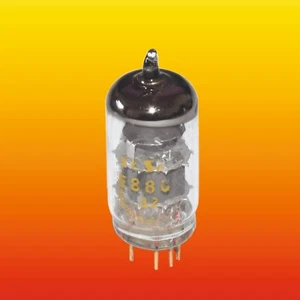 Tubo de triodo doble E88CC TESLA PASADORES CHAPADOS EN ORO = 6DJ8 CV5358 ECC88 6922 PROBADO NOS - Imagen 1 de 3